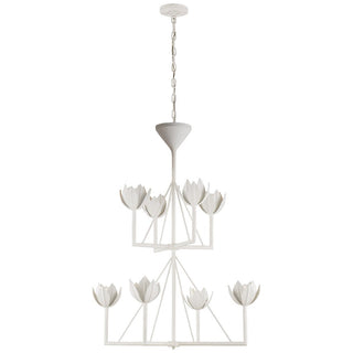 Alberto Lustre Laiton Floral Moderne Salon