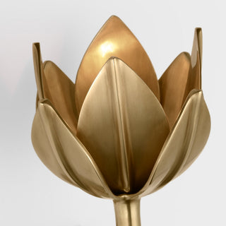 Clira Applique Murale en Laiton Lotus Bloom