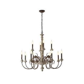 Waegnuvyn Lustre Métal Bougie Traditionnel Salon