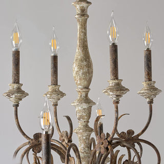 Waegnuvyn Lustre Métal Bougie Traditionnel Salon