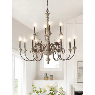 Waegnuvyn Lustre Métal Bougie Traditionnel Salon