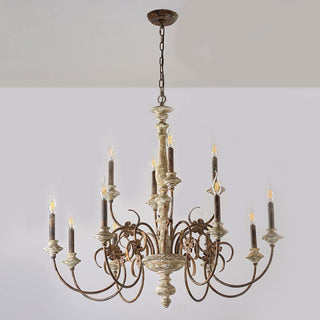Waegnuvyn Lustre Métal Bougie Traditionnel Salon