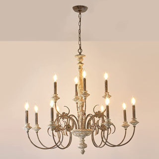 Waegnuvyn Lustre Métal Bougie Traditionnel Salon