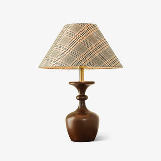 Alina Bois Et Tissu Lampe de Table Classique