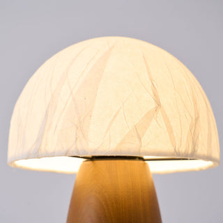 Nimbus Lampe de Table en Bois Et Tissu