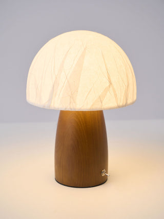 Nimbus Lampe de Table en Bois Et Tissu