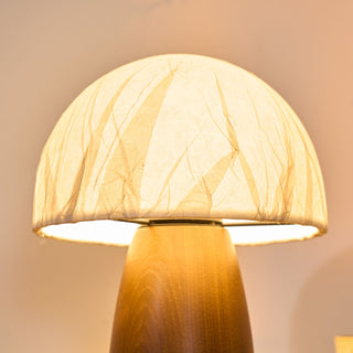Nimbus Lampe de Table en Bois Et Tissu