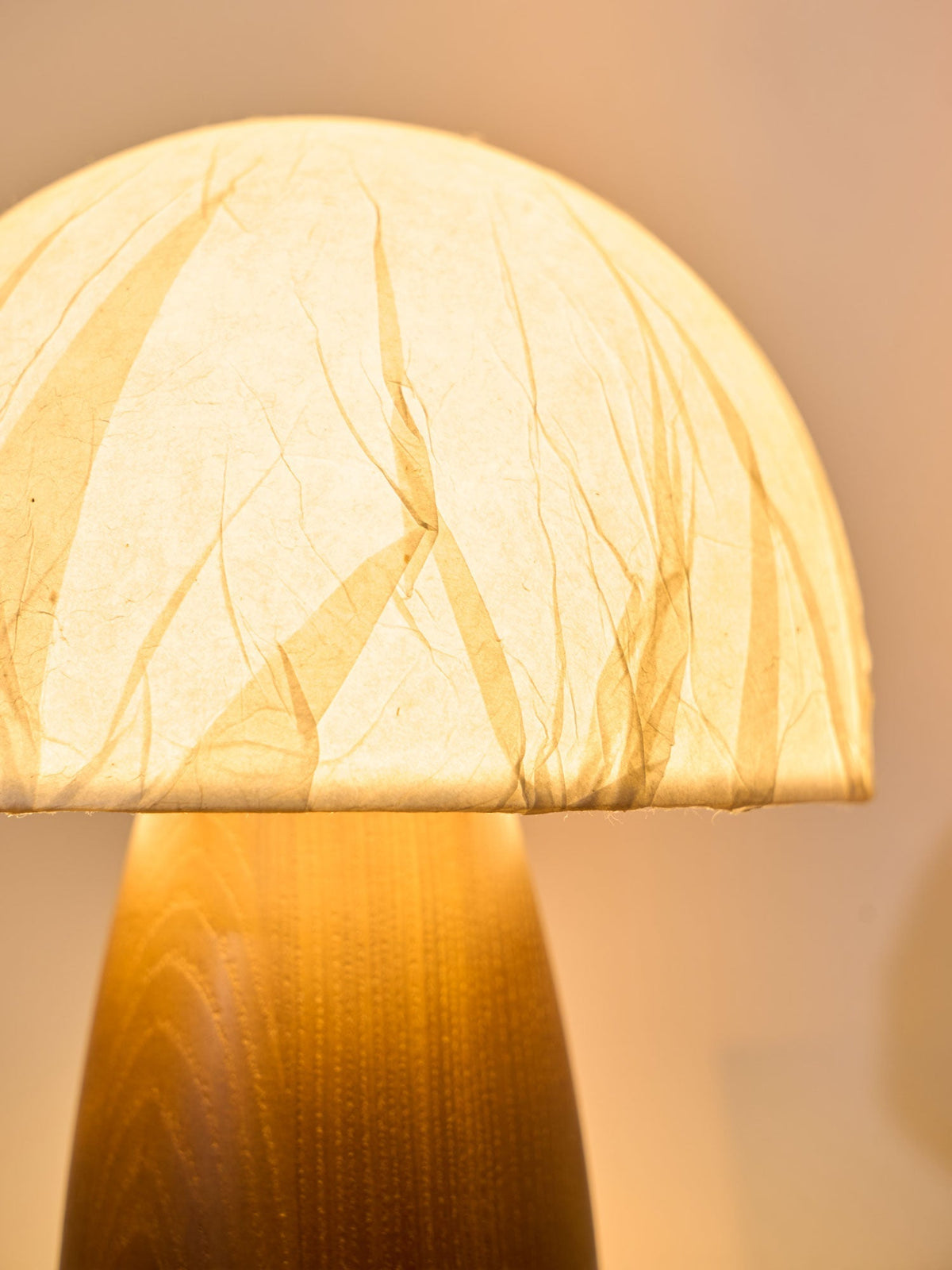 Nimbus Lampe de Table en Bois Et Tissu