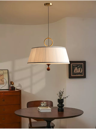 Zavaran Suspension en Bois Naturel et Tissu-Luire