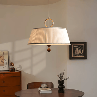 Zavaran Suspension en Bois Naturel et Tissu-Luire