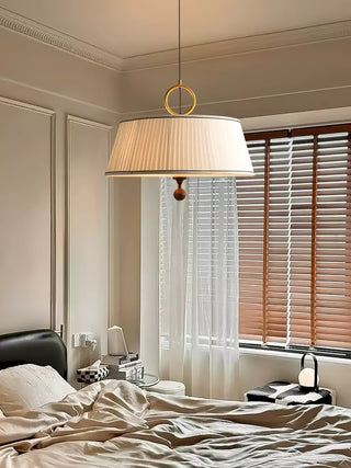 Zavaran Suspension en Bois Naturel et Tissu-Luire