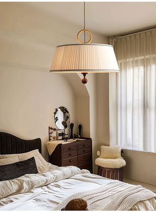 Zavaran Suspension en Bois Naturel et Tissu-Luire