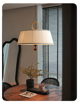 Zavaran Suspension en Bois Naturel et Tissu-Luire