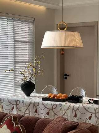 Zavaran Suspension en Bois Naturel et Tissu-Luire