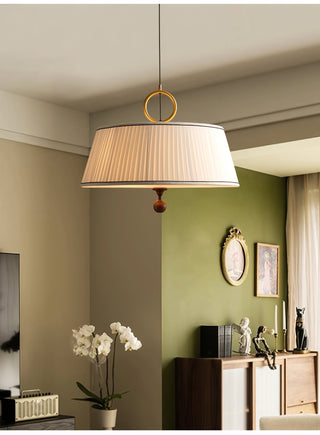 Zavaran Suspension en Bois Naturel et Tissu-Luire