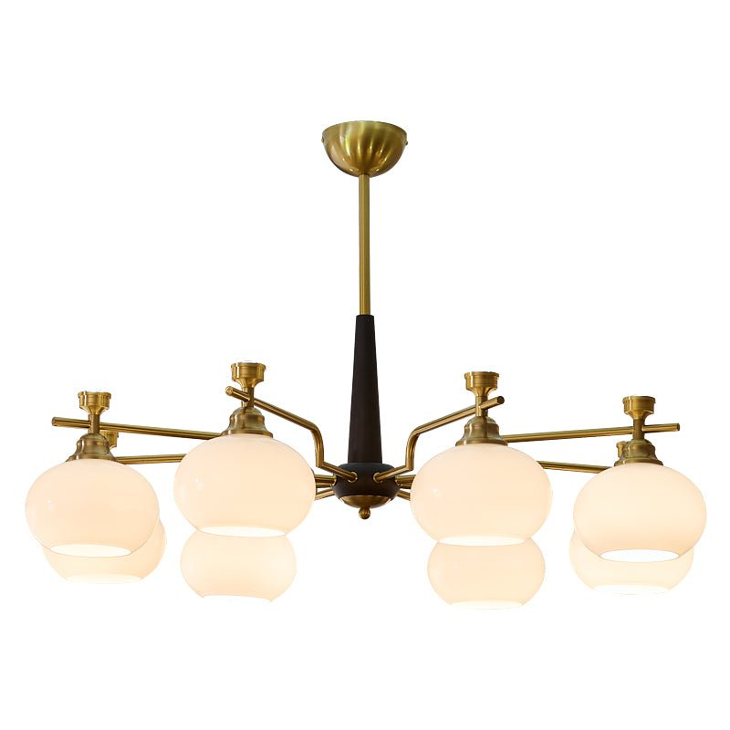 Wilessa Lustre Traditionnel Unique Sphère Bois Verre