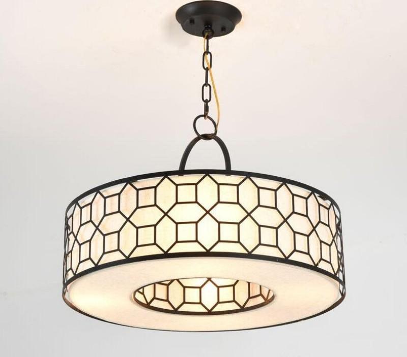 Darenuna Suspension Ronde en Cuivre et Verre Élégante