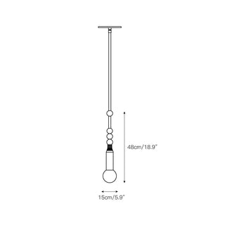 Alvuvyn Suspension Moderne Minimaliste en Marbre