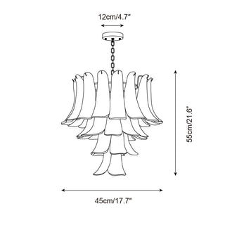 Alrinis Lustre Cascade Florale Fantaisie-Luire