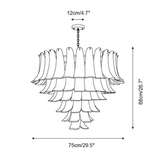 Alrinis Lustre Cascade Florale Fantaisie-Luire