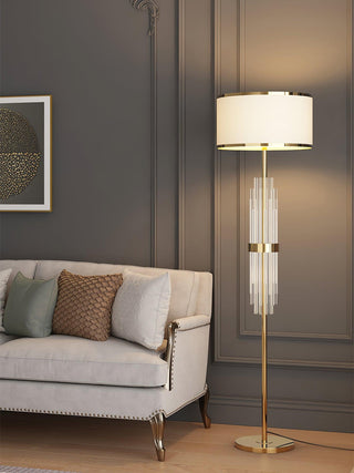 Regalian Lampadaire en Tissu Contemporaine