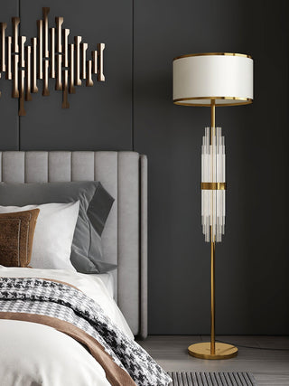 Regalian Lampadaire en Tissu Contemporaine