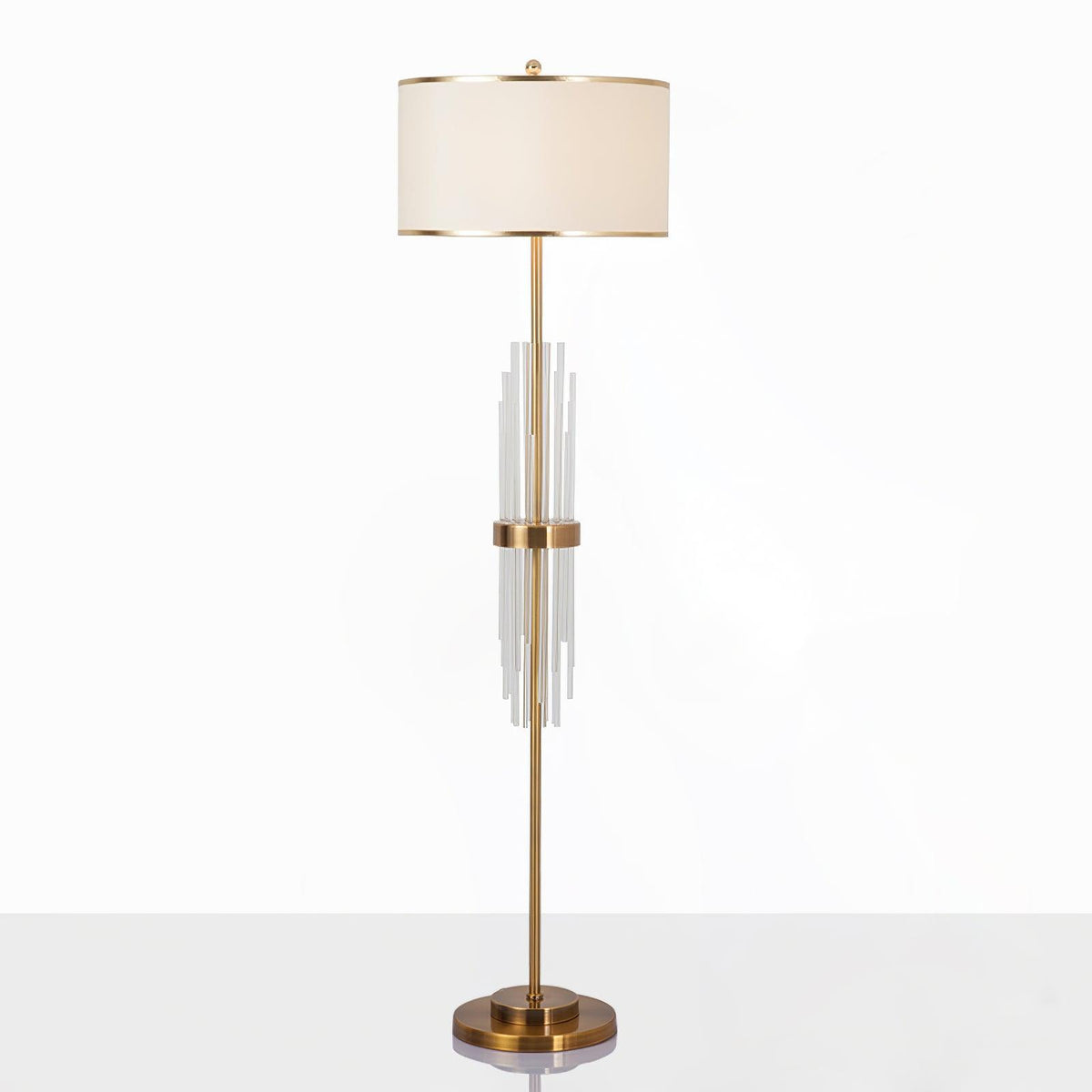 Regalian Lampadaire en Tissu Contemporaine