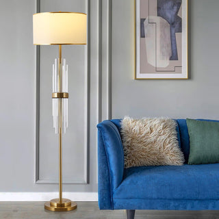 Regalian Lampadaire en Tissu Contemporaine