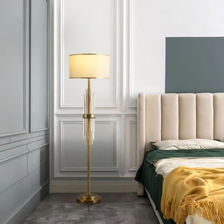 Regalian Lampadaire en Tissu Contemporaine