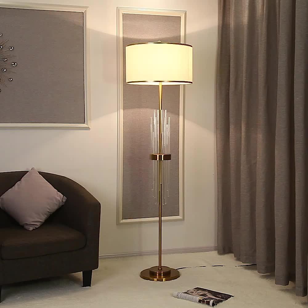 Regalian Lampadaire en Tissu Contemporaine