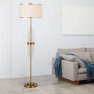 Regalian Lampadaire en Tissu Contemporaine