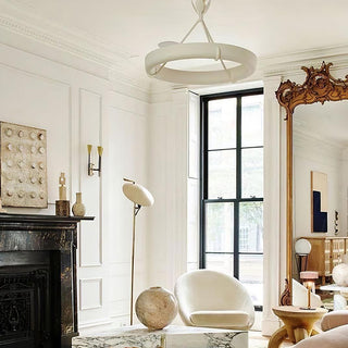 Tinsley Plaster Chandelier-Neutral Decor