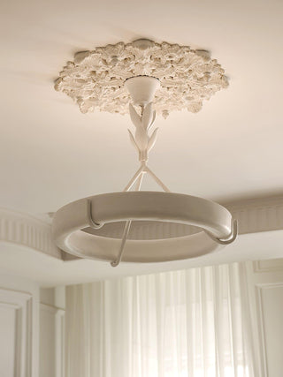 Tinsley Plaster Chandelier-Neutral Decor