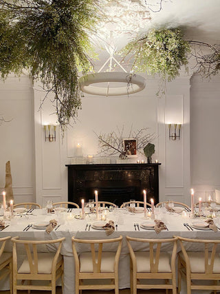 Tinsley Plaster Chandelier-Neutral Decor