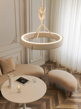 Tinsley Plaster Chandelier-Neutral Decor