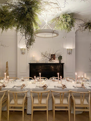 Tinsley Plaster Chandelier-Neutral Decor