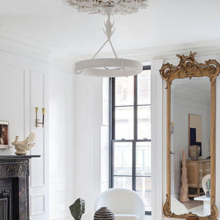 Tinsley Plaster Chandelier-Neutral Decor