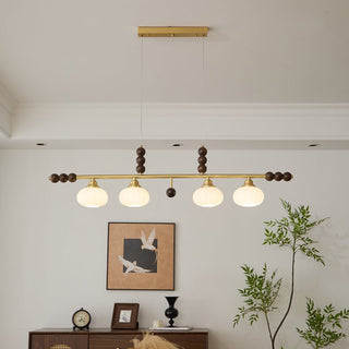 Zerinen Suspension Nordique en Verre et Bois