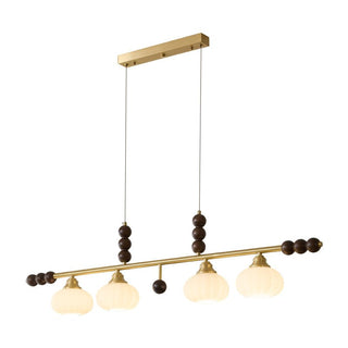 Zerinen Suspension Nordique en Verre et Bois