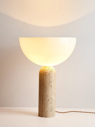 Tion Travertine Table Lamp-Neutral Decor