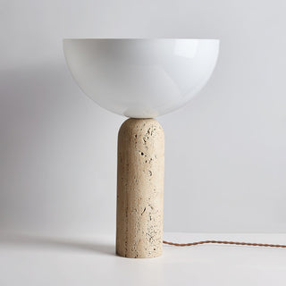 Tion Travertine Table Lamp-Neutral Decor