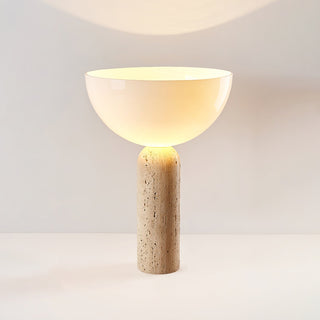 Tion Travertine Table Lamp-Neutral Decor