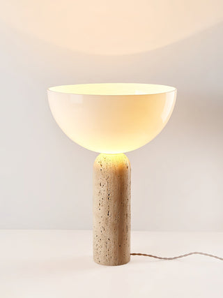 Tion Travertine Table Lamp-Neutral Decor