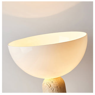 Tion Travertine Table Lamp-Neutral Decor