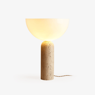 Tion Travertine Table Lamp-Neutral Decor