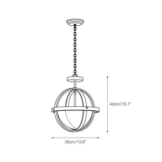 Aevuvyi Suspension en Métal Tissu Moderne Minimaliste