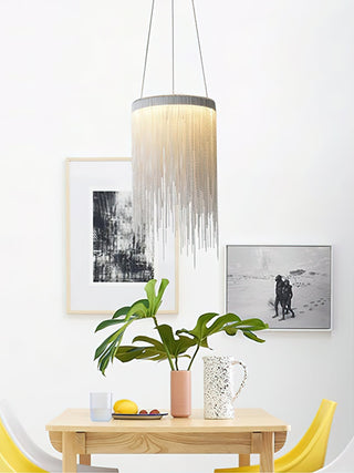 Arsoliel Suspension en Chaîne à Franges de Luxe Postmoderne