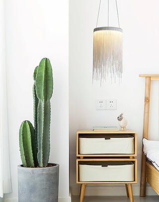 Arsoliel Suspension en Chaîne à Franges de Luxe Postmoderne