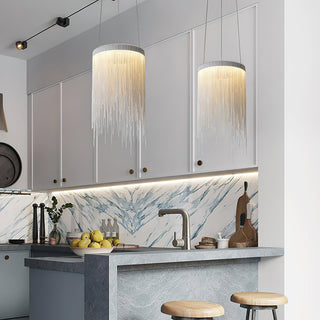 Arsoliel Suspension en Chaîne à Franges de Luxe Postmoderne
