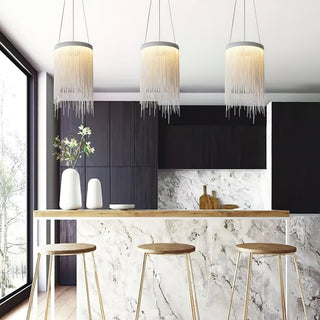 Arsoliel Suspension en Chaîne à Franges de Luxe Postmoderne